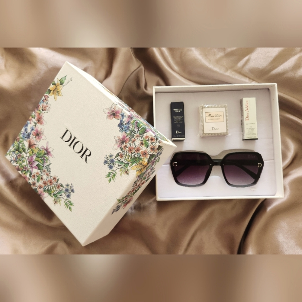 Dior Beauty Sunglasses Miss Dior & Lipstick Set